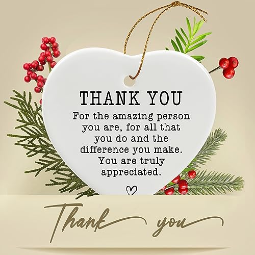 Jocidea Thank You Keepsake - Ceramic Heart Keepsake - Thank You Gift & Appreciation Present - color: You Are Truly Appreciated
