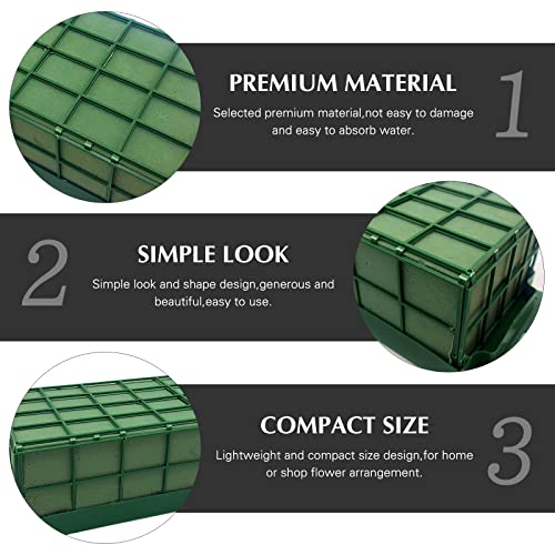 2 Pieces Floral Foam Cage, Flower Arrangements Supplies With Rectangle Holder, Bricks for Fresh Flower Wedding Holiday Decorations - size: 2 Pcs