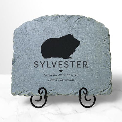 Let's Make Memories Personalized Memorial Garden Stone - Pet Silhouette - in Loving Memory - Rabbit - color: Rabbit - Silhouette