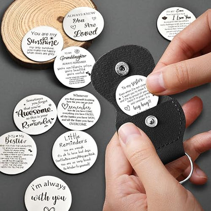 CINDYHE Pocket Hug Token keychain for Men Women Him Her(Sister) - color: Sister