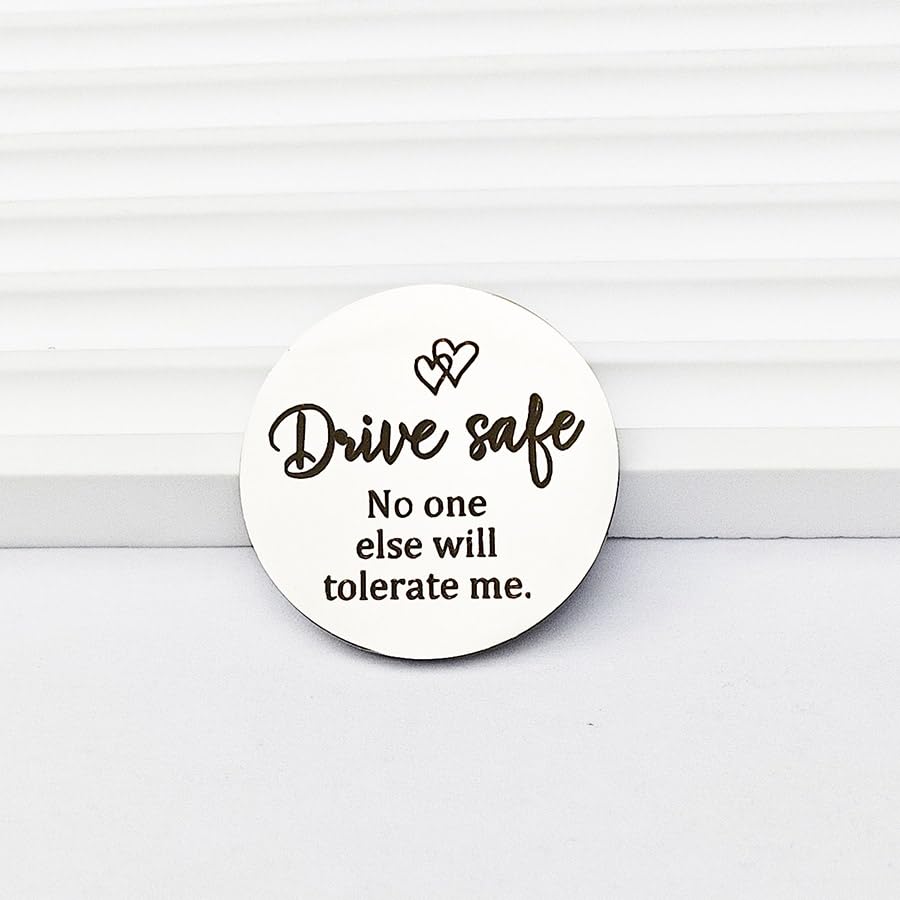 RFTWXHPN Long Distance Relationship Friendship Gifts for Women Men Pocket Hug Tokens Christmas Gift for Boyfriend Girlfriend - color: Drive Safe No One