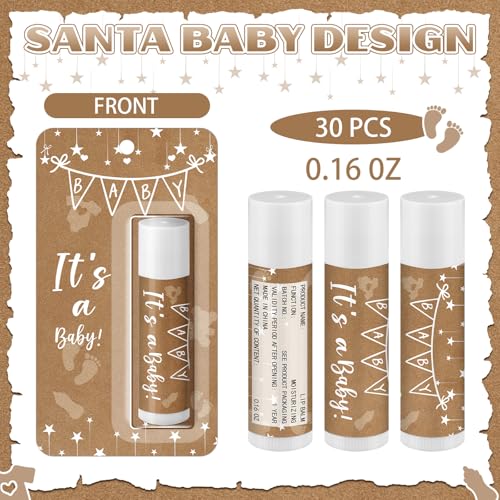 30 Pack It's a Baby Shower Games Prizes Party Gifts Bulk Lip Balms Favors for Winners Adults Guests Gender Reveal Party Favors Decorations Baby Shower Souvenirs Gift Bags Stuffers - style: It's A Baby