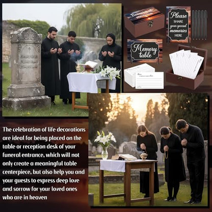 Gilprop 112 Pcs Share a Memory Cards for Celebration of Life, Dusk - style: Dusk