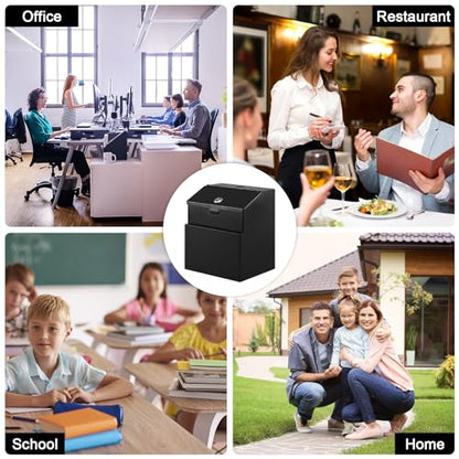KYODOLED Suggestion Box with Slot and Lock, 100 Suggestion Cards, 2Pack - color: Black-03, size: 8 x 5.7 x 7 Inch