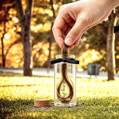 Personalization Memorial Photo Frame with Glass Keepsake Jar，Perfect for Preserving Loved One’s Hair & Memories，Sympathy Bereavement Gift - Holds 4x6 inch pictures (Black 4) - color: Black 4