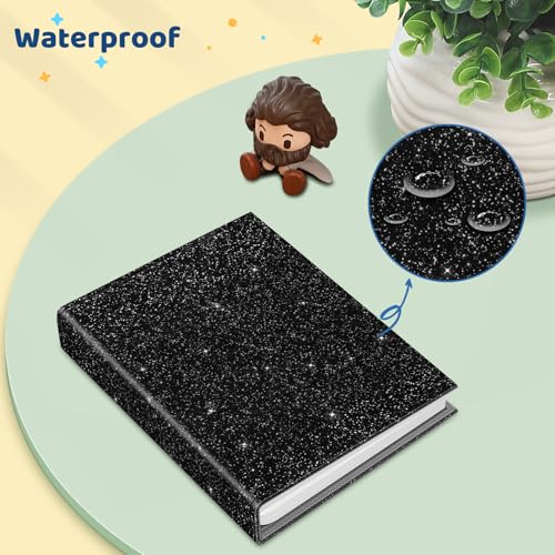 Fintie Photo Album 4x6 Photos - 52 Pockets Small Wallet Albums For Family | Vegan Leather Cover, 4X6 Picture Keepsakes, Family/Wedding/Travel Memory Book, Baby/Kids/Boys/Girls Gift, Glittering Black - color: Glittering Black