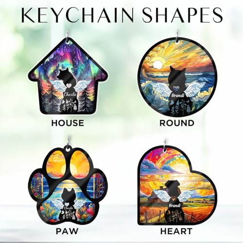 Personalized Dog Memorial Suncatcher, Pet Sympathy Gifts - Custom Dog Pass Away Gifts with Name Date - color: #5 Dog Suncatcher