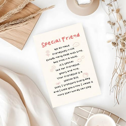 Special Friend Birthday Card Best Friend Gift Meaningful Friendship Card | Heartfelt Birthday Card for Her Him, Thank You for Being in My Life Card for Sister Friend Soulmate with Envelope - color: WY-277