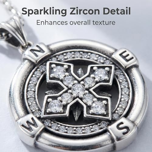 925 Sterling Silver Patron Saint Necklace Amulet Miraculous Medal Pendant Jewelry for Men Women with Friendship Talisman Travel Inspirational Gifts - color: black-J