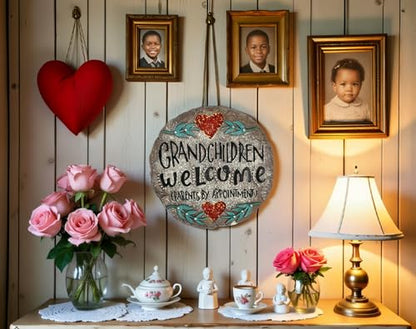 Outdoor/Garden Stepping Stones - Grandma and Grandpa Gifts - Great Grandma Gifts (Grandparents Day Gift Grandchildren Welcome Home) - color: Grandma and Grandpa Gift