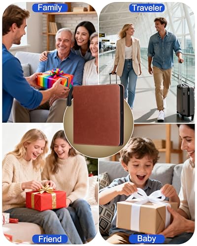 Leather Photo Album 4x6 200 Photos, DIY Scrapbook with 50 Sheets and 20 Blank Kraft Sheets, Travel Souvenir Diary Photo Book for Family Wedding Baby and Holiday Pictures - color: Brown