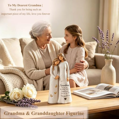Gifts for Grandma, Grandma Birthday Gifts from Granddaughter | 5.5" Resin Hand-Painted Angel Figurine for Nana GiGi,Sentimental Nana Gift for Mother's Day,Christmas,Grandparents Day - style: Grandma