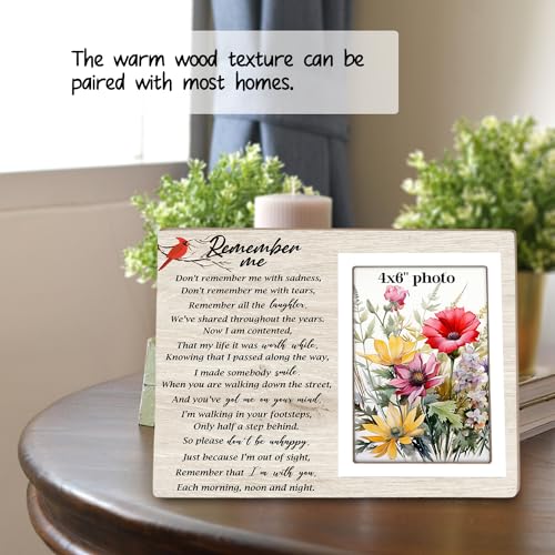 Memorial Gifts Picture Frame,Sympathy Gifts for Loss of Mom Remembrance Memorial Picture Frame, Memory of Mother, Father, Grandma, Memorial Frames for Loved One, Fits 4x6 Inches 12P142