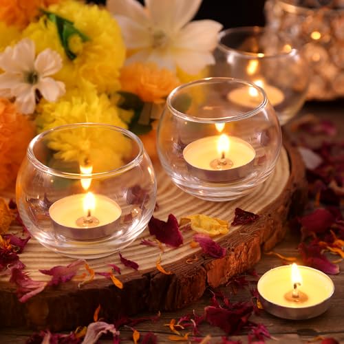 Volens Clear Votive Candle Holders Set of 12, Round Glass Votives 2''×2'' - color: Clear, size: 12 PACK