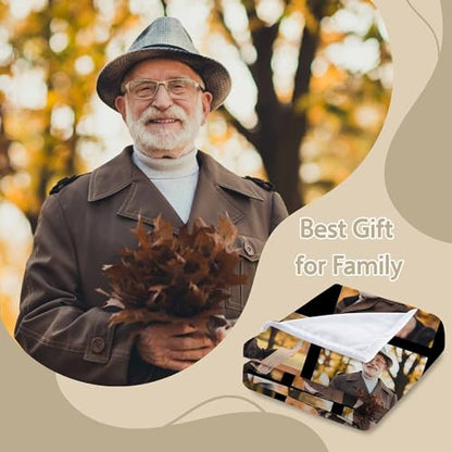 Personalized Blanket for Father's Day | Custom Photo Gift for Dad, Husband, Grandpa - Customized Style 11 - color: Style 11
