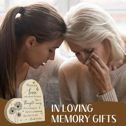 Yookeer Sympathy Gift Memorial Heart Present for Loss of Loved One Bereavement Gift Bereavement Sign Grieving Decorative Plaque for Loss of Deceased Father Mother Son Brother Condolence(Dandelion) - style: Dandelion