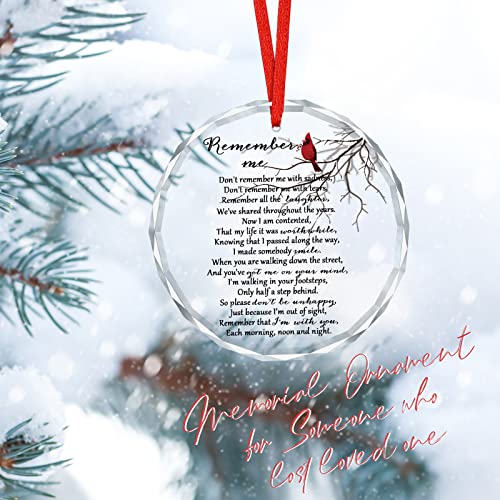 1 Pcs Memorial Christmas Ornaments Sympathy Gifts, Cardinal Style