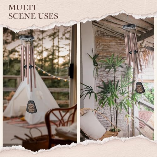 SteadStyle Sympathy Gifts for Loss of Loved One, Memorial Wind Chimes 26 in