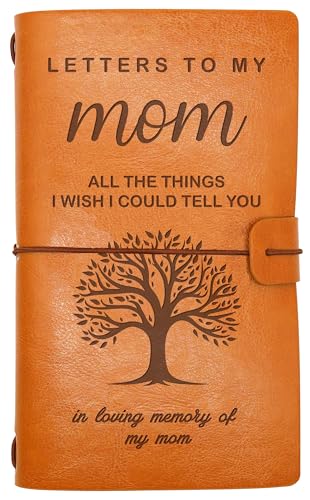 Mom Memorial Remembrance Gift-Bereavement Gift-Refillable Travel Photo Diary Journal-Sympathy Presents for Loss of Mother-Letters To My Mom,All The Things I Wish I Could Tell You-In Loving Memory - style: Style34-5-letters to my mom