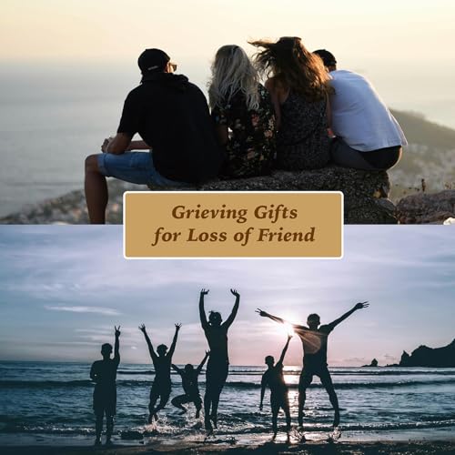 Friend Grieving Gift, Sympathy Condolence Remembrance Memorial Gifts | Letters To My Friend In Heaven Faux Leather Journal Window Cover 200 Pages A5 Lined for Someone Who Loss of Friends - style: Friend