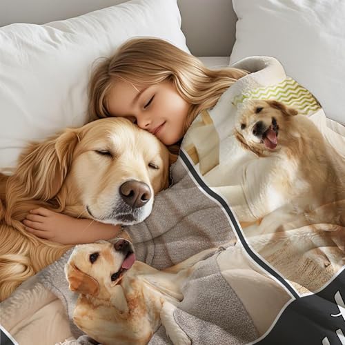 Ship Next Day, Personalized Pet Memorial Gifts, Custom Dog Blanket with Pictures Name, Customized Pet Memorial Photo Blanket, Loss of Pet Sympathy Gift, Dog Passing Away Bereavement Gifts - color: Dog Blanket 2