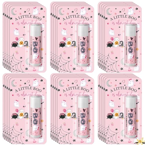 30 Pack Halloween Lip Balms Gift Bulk Little Boo Games Prizes Favor - style: Little BOO