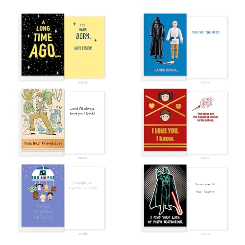 American Greetings Star Wars All Occasion Deluxe Boxed Card Assortment with Envelopes (30-Count)