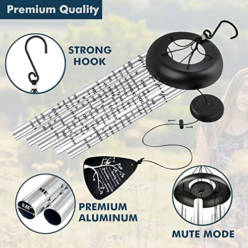 Cardinal Memorial Sympathy Wind Chimes for Loss of Loved One, Bereavement Sympathy Memorial Gifts for Loss of Mother Mom Father Dad Windchimes in Memory of A Loved One, A Limb Has Fallen Family Tree - size: 32 inch