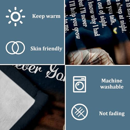 Vsmoedb Custom Memorial Blanket with Pictures for Loss of Loved One - color: Select16