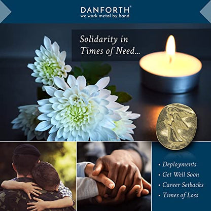 DANFORTH Gold Plated Pocket Angel Token Bag of 6, Lead-Free Pewter Coins | Guardian Angel Pocket Charms, Keepsake Coins for Encouragement, Remembrance & Spiritual Gifts | Made in USA - color: Gold Plated Angel Coins Bag of 6