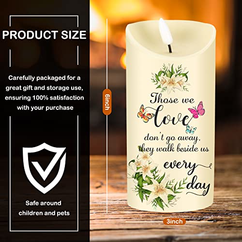 Gerrii Flameless Cardinal Memorial Sympathy Candle LED Battery,Elegant Style - style: Elegant Style