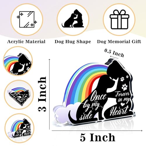 Pet Sympathy Gifts, Condolences Gifts for Pet Loss Remembrance, Sympathy Gifts for Loss of Dog, Condolences Gift for Remembrance, Bereavement Gift for Loss Pet, Pet Memorial Acrylic Rainbow Bridge - style: 045