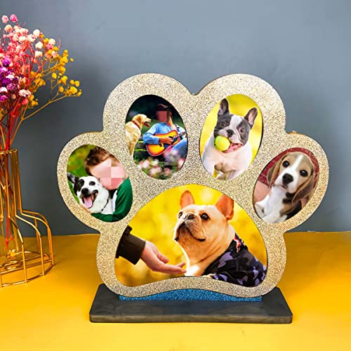 Dog Paw Shape Photo Frame Mold - Silicone Picture Frame Mold for Epoxy Resin Casting, Home Table Decoration
