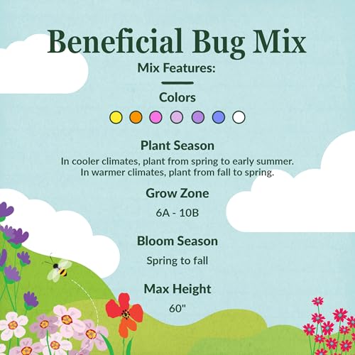 Ferry-Morse Beneficial Bug Bulk Wildflower Seeds, 290,000+, 1 lb - color: Beneficial Bug