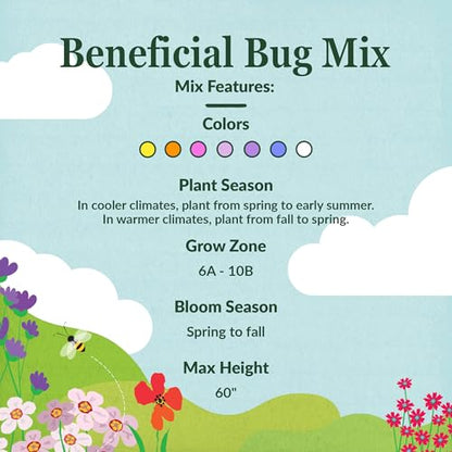 Ferry-Morse Beneficial Bug Bulk Wildflower Seeds, 290,000+, 1 lb - color: Beneficial Bug