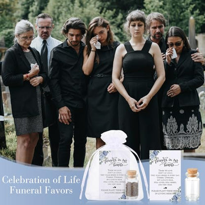Tanlade 100 Set Funeral Favor Memorial Seed Packet for Guest, Rose - style: Rose