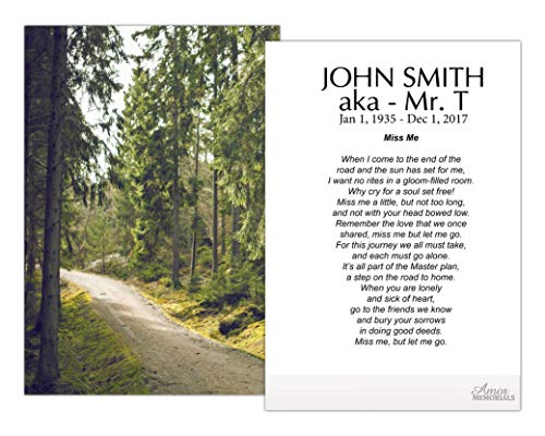 Funeral Memorial Prayer Cards - FPC1186EN The Path
