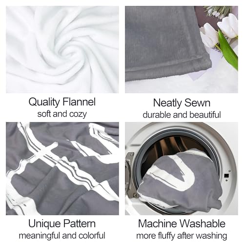 Get Well Gifts for Women Men, Inspirational Hug Blanket 50"X60" - color: Grey-big Hug