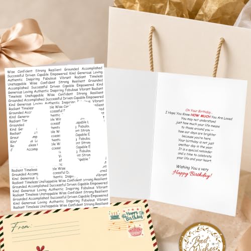 40th Birthday Card, 40th Birthday Cards for Women Men with Seal and Envelope, 40 Birthdayy Cards for Him Her Mom Dad Friend Sister Brother Husband Wife - color: 40th