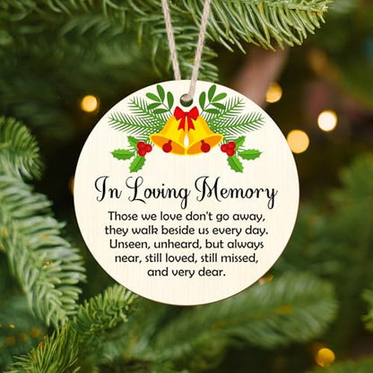Memorial Wooden Ornaments Sympathy Gift for Loss Bereavement Gifts Ideas Christmas Ornament Memorial Condolences Grief Bereavement Gift Ideas for Loss of Mom Dad in Loving Memory Keepsake