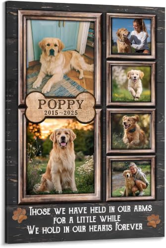 KiKiLuna Personalized Dog Memorial Canvas Wall Art for Dog Owner - color: Design 12