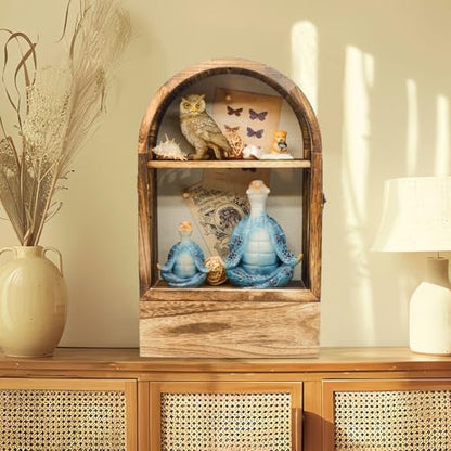 10 x16 Shadow Box Frame, Sturdy Rustic Memory Display Case with Linen Back and Drawer, Picture Frame Wedding Bouquet Memorabilia Medals Photos - size: 10*16 Inch