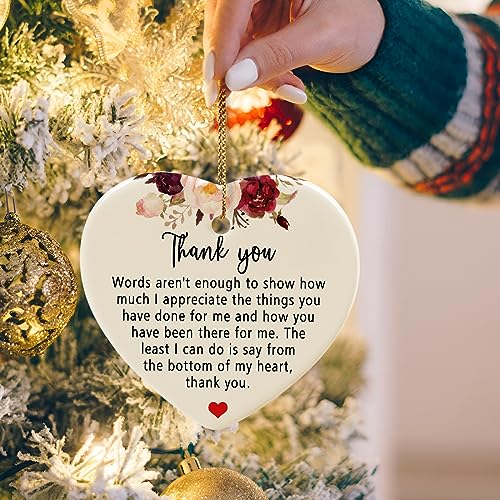 Jocidea Thank You Gift - Appreciation Keepsake - Ceramic Ornaments - color: Thank You for Everything You Have Done for Me