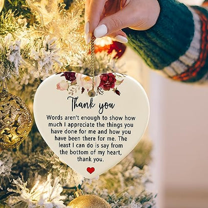 Jocidea Thank You Gift - Appreciation Keepsake - Ceramic Ornaments - color: Thank You for Everything You Have Done for Me