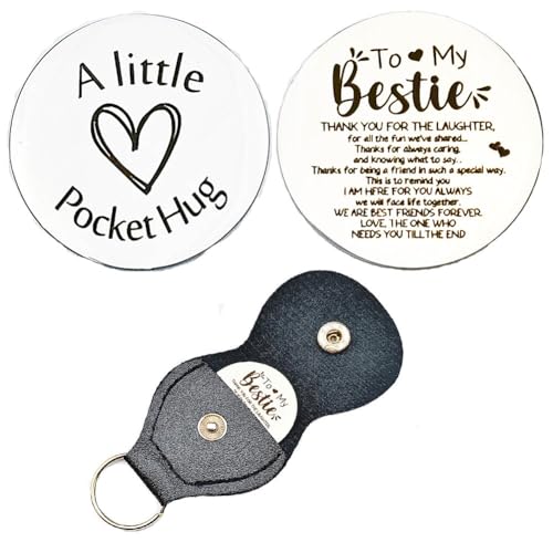 RFTWXHPN Long Distance Relationship Friendship Gifts for Women Men Pocket Hug Tokens Christmas Gift for Boyfriend Girlfriend - color: To My Bestie