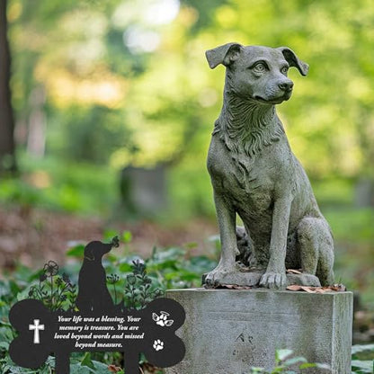 Dog Memorial Grave Stakes - Loss of Pets Cemetery Markers - style: Dog
