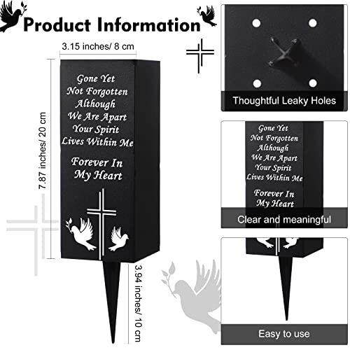 Geosar Cemetery Vases for Grave, Forever in My Heart - style: Forever In My Heart