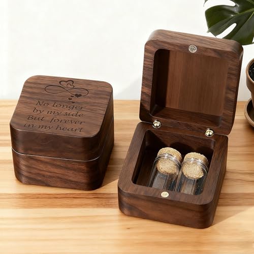 Dog Memorial Keepsake Box, Pet Hair Keepsake, In Memory of Pet Dog Cat, Wooden Pet Urns, Cat Memorial Gifts for Loss of Pets, Pets Hair Ashes Container, Remembrance Pet Loss Sympathy Gifts, Pet Paw - color: PET BOX-4