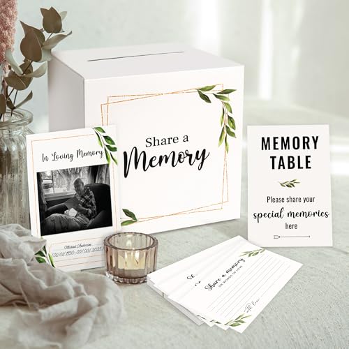 WOODAMORE Share a Memory Cards for Celebration of Life, 50 Pc with Box