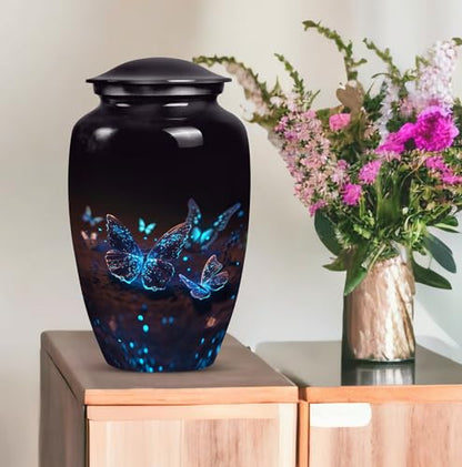 Butterfly Urn for Ashes - Large Cremation Urn for Adults, Men & Women, 10 inch - size: 10 inch Large Urn